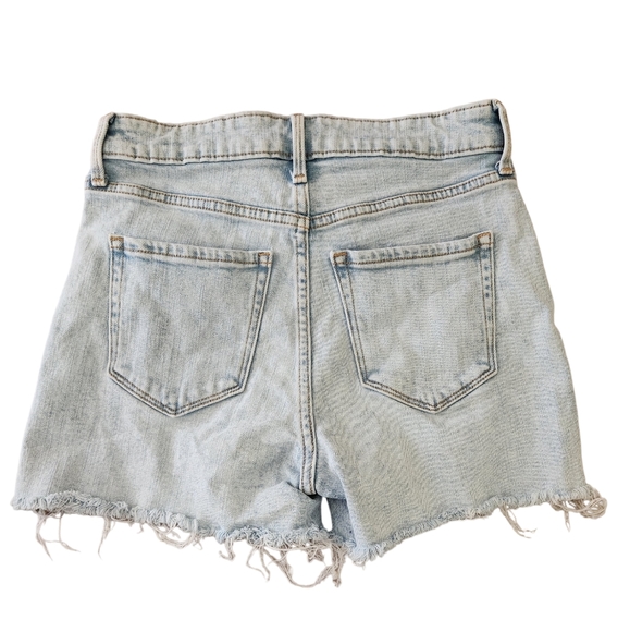 Old Navy High Rise Distressed Denim Shorts Size 0 - Picture 2 of 8
